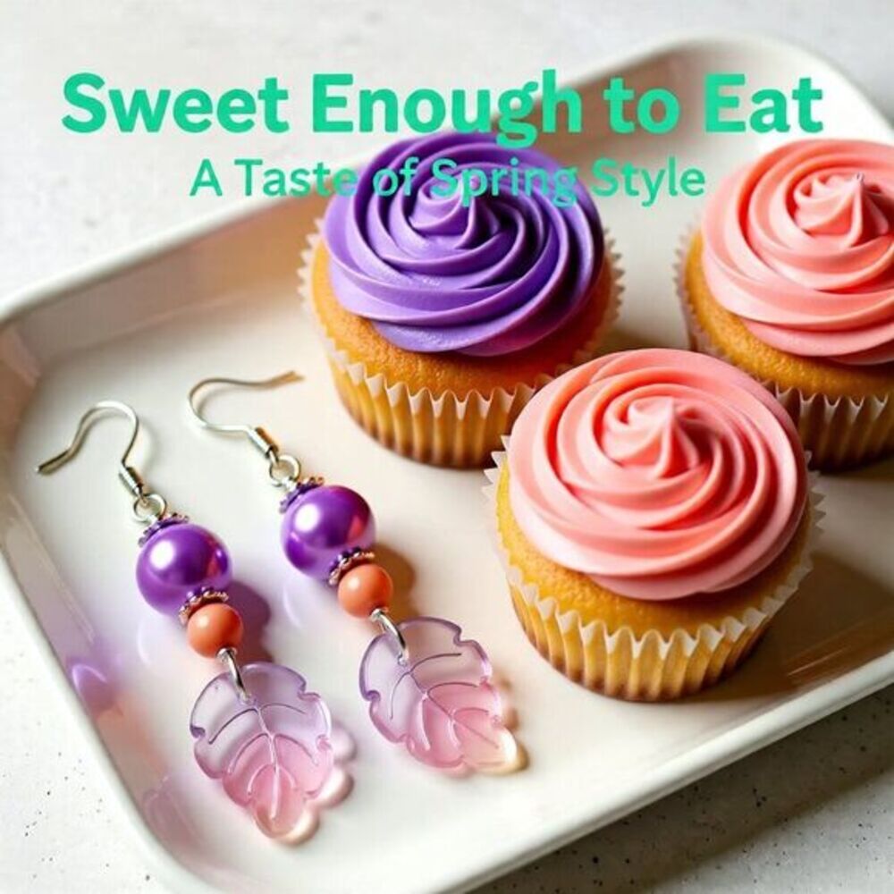Spring Sunshine Earrings • Lilac + Mango Tropical Leaf Dangles • Colorful Boho